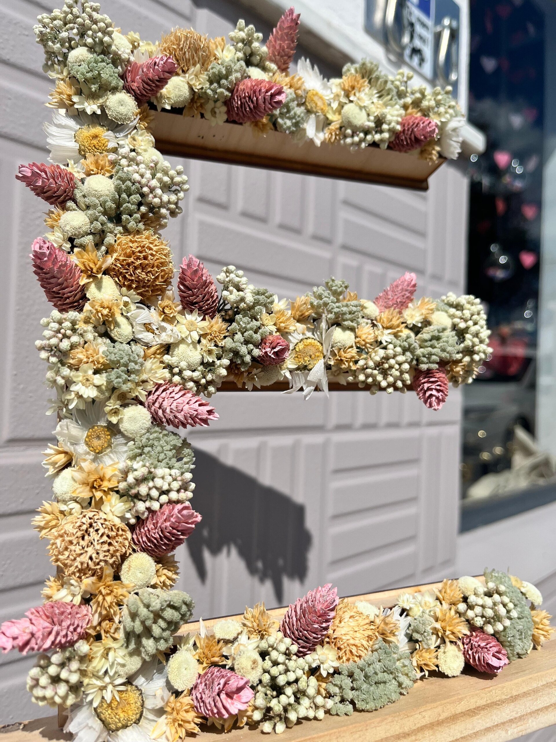 letras de flores preservada - 6